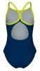 Купальник Arena DALY SWIMSUIT LIGHT DROP BACK лайм, синій, білий, рожевий Діт 128 см - 3