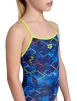 Купальник Arena DALY SWIMSUIT LIGHT DROP BACK лайм, синій, білий, рожевий Діт 128 см - 4