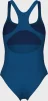 Купальник закритий для жінок Arena SOLID SWIMSUIT CONTROL PRO BAC синій 36 (005910-850) - 2