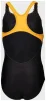 Купальник закритий для дівчат Arena KIKKO V SWIMSUIT SWIM PRO BACK чорний, жовтий Діт 116 см - 2