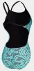 Купальник закритий для жінок Arena ESCAPE SWIMSUIT CHALLENGE BACK бірюзовий, чорний Жін - 3