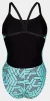 Купальник закритий для жінок Arena ESCAPE SWIMSUIT CHALLENGE BACK бірюзовий, чорний Жін - 4