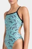 Купальник закритий для жінок Arena ESCAPE SWIMSUIT CHALLENGE BACK бірюзовий, чорний Жін - 7