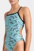 Купальник закритий для жінок Arena ESCAPE SWIMSUIT CHALLENGE BACK бірюзовий, чорний Жін - 7