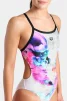 Купальник закритий для жінок Arena AIRBRUSH SWIMSUIT CHALLENGE BA білий, чорний, мультикольор Жін 38 - 7