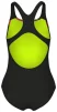 Купальник закритий для дівчат Arena PALETTE SWIMSUIT SWIM PRO BACK кораловий, чорний Діт 128 см - 4