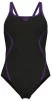 Купальник закритий для жінок Arena PRO_FILE SWIMSUIT SOLID чорний, фіолетовий Жін 38 - 4