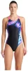 Купальник закритий для жінок Arena DREAMHLINE SWIMSUIT V BACK чорний, фіолетовий, бірюзовій Жін - 4
