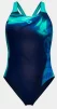 Купальник закритий для жінок Arena DREAMHLINE SWIMSUIT V BACK синій, бірюзовий Жін 36 - 1