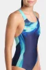 Купальник закритий для жінок Arena DREAMHLINE SWIMSUIT V BACK синій, бірюзовий Жін 36 - 7