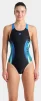 Купальник закритий для жінок Arena BREATH SWIMSUIT V BACK LB синій, чорний, бірюзовий Жін 44 - 5