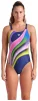 Купальник закритий для жінок Arena WATER FLUIDS SWIMSUIT SWIM PRO темно-синій, рожевий, салатовий Жін - 4