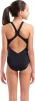Купальник закритий для дівчат Arena MULTI COLOURS SWIMSUIT V BACK блакитний, чорний дитячий 128 см (009007-509) - 2