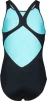 Купальник закритий для дівчат Arena MULTI COLOURS SWIMSUIT V BACK блакитний, чорний дитячий 128 см (009007-509) - 7