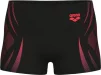 Плавки-шорти для хлопчиків Arena POSEIDONIA SWIM SHORT чорний, кораловий дитячий 128 см (009008-504) - 6