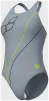Купальник закритий для жінок Arena TRAIL SWIMSUIT V BACK сірий Жін - 3