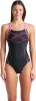 Купальник закритий для жіночийок Arena GRAPHIC SWIMSUIT SWIM PRO BACK чорний, рожевий жіночий 36 (009024-590) - 1