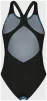 Купальник закритий для жінок Arena BLUE FLOWERS SWIMSUIT V BACK синій, чорний Жін 38 - 2