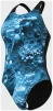 Купальник закритий для жінок Arena BLUE FLOWERS SWIMSUIT V BACK синій, чорний Жін - 3