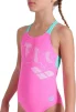 Купальник закритий для дівчат Arena TALES SWIMSUIT V BACK рожевий, бірюзовий дитячий 116 см (009085-980) - 3