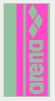Рушник Arena LOGOTYPE JACQUARD TOWEL салатовий, рожевий Уні 140х50см - 1
