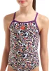 Купальник закритий для дівчат Arena FUN SKULLS SWIMSUIT LIGHTDROP мультиколор дитячий 164 см (010284-590) - 4