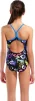 Купальник закритий для дівчат Arena GRAFFITI SWIMSUIT LIGHT DROP B чорний, мультиколор дитячий 152 см (010289-580) - 2