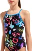Купальник закритий для дівчат Arena GRAFFITI SWIMSUIT LIGHT DROP B чорний, мультиколор дитячий 152 см (010289-580) - 3