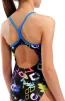 Купальник закритий для дівчат Arena GRAFFITI SWIMSUIT LIGHT DROP B чорний, мультиколор дитячий 128 см (010289-580) - 4
