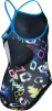 Купальник закритий для дівчат Arena GRAFFITI SWIMSUIT LIGHT DROP B чорний, мультиколор дитячий 152 см (010289-580) - 9