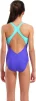 Купальник закритий для дівчат Arena GRAPHIC SWIMSUIT V BACK фіолетовий, рожевий дитячий 140 см (010407-880) - 2