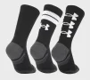 Шкарпетки Under Armour Perf Tech Nov 3pk Crew чорний Уні LG - 2