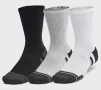 Шкарпетки Under Armour Unisex Perf Tech 6pk Crew чорний, сірий, білий Уні LG - 1