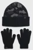 Набір шапка і рукавички Under Armour B Beanie/Glove Combo чорний, сірий Діт OFSM - 1