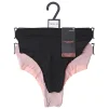 Труси Manoukian TANGA-X2-FEMME чорний, бежевий Жін XL - 1