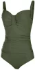 Купальник закритий для жінок Aqua Speed OLIVIA 60112 темно-зелений Жін 40 - 1