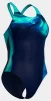 Купальник закритий для жінок Arena DREAMHLINE SWIMSUIT V BACK синій, бірюзовий Жін 40 - 3