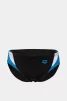 Плавки-сліпи Arena SWIM BRIEFS PANEL чорний, білий, блакитний Чол 80 - 1