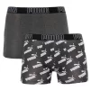 Труси-боксери Puma BIG LOGO AOP BOXER 2P темно-сірий, білий Чол M - 1