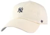 Кепка 47 Brand NEW YORK YANKEES BASE RUNNER бежевий, сірий Уні OSFA - 1