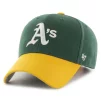 Кепка 47 Brand OAKLAND ATHLETICS зелений, жовтий, сірий Уні OSFA - 3