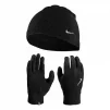 Набір шапка і рукавички NIKE M FLEECE HAT AND GLOVE SET чорний Чол S/M - 1