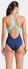 Купальник закритий для жінок Arena DREAMHLINE SWIMSUIT V BACK синій, бірюзовий Жін 40 - 6