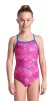 Купальник Arena DALY SWIMSUIT LIGHT DROP BACK рожевий, білий, блакитний Діт 128 см - 5