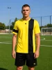 Футбольна форма X2 League (футболка+шорти), розмір L (жовтий/чорний) - 1