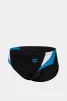 Плавки-сліпи Arena SWIM BRIEFS PANEL чорний, білий, блакитний Чол 80 - 5
