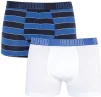 Труси-боксери Puma YD BOLD STRIPE BOXER 2P синій, чорний, білий Чол S - 1