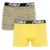Труси-боксери Puma SPACEDYE STRIPE BOXER 2P сірий, жовтий Чол M - 1