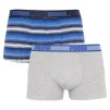 Труси-шорти Puma WORLDHOOD STRIPE TRUNK 2P синій, білий, сірий, чорний Чол S - 1