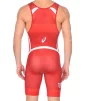 Трико борцівське Asics Wrestling Singlet червоний, білий Чол XS - 4